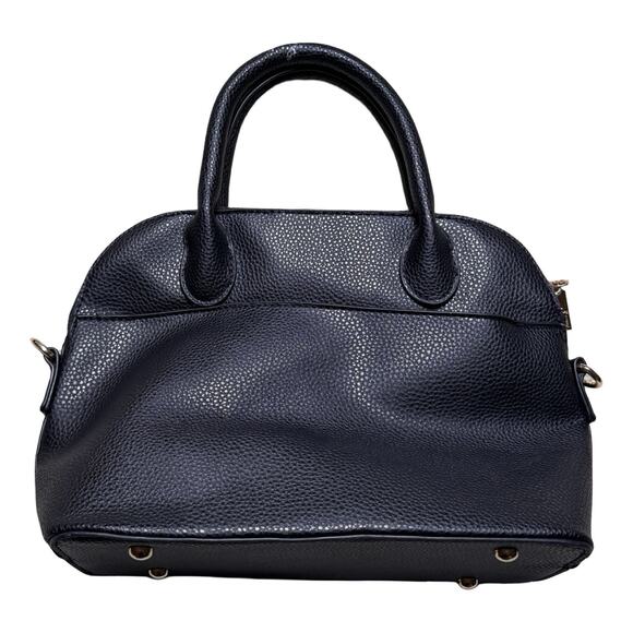 BEBE Logo Crossbody Handbag Purse Black Pebbles Leather Missing Strap Y2K 12X8 - Picture 2 of 6